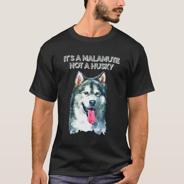 T-shirt C'est un malamute pas un husky (Devant)