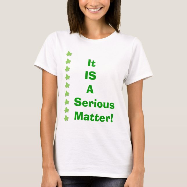 T-shirt C'EST   un Matière-VOTE   sérieux ! (Devant)