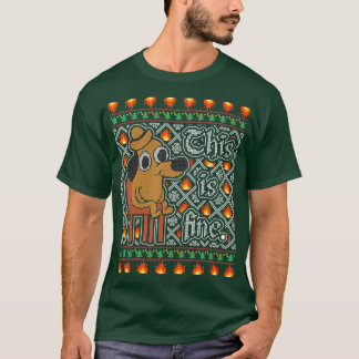 T-shirt C'Est Un Mème De Chien Faux Drôle Drôle Noël Vilai