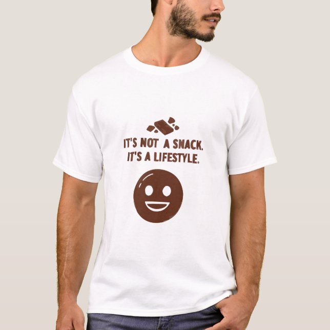 T-shirt C'est un mode de vie, pas un snack. (Devant)