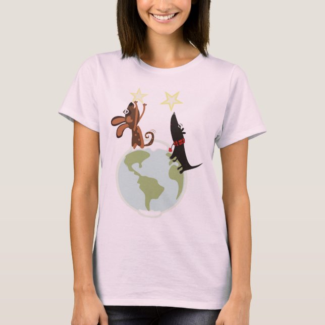 T-shirt C'est un monde de chiens (Devant)