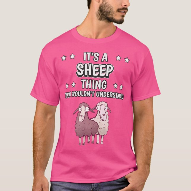 T-shirt C'Est Un Mouton Drôle Citation Mouton (Devant)