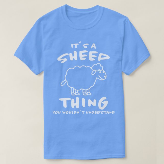 T-shirt C'est un mouton, l'agneau mouton de la maison de l (Design devant)