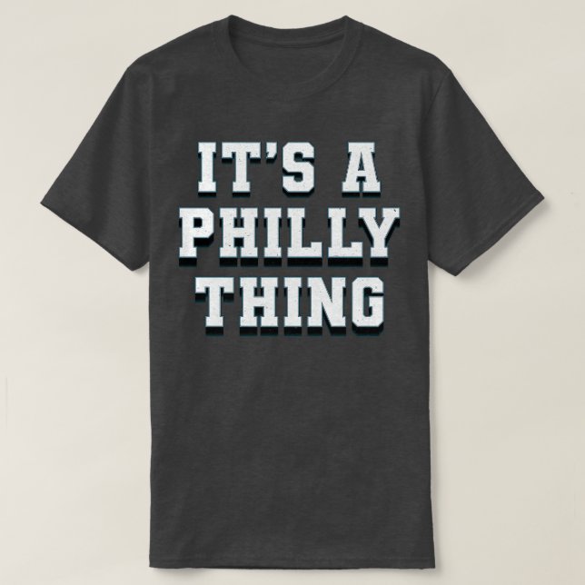T-shirt C'Est Un Texte Faded Philly Vintage (Design devant)