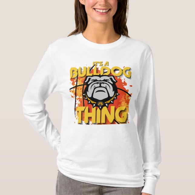T-shirt C'est un truc de Bulldog qui a une longue tétine (Devant)