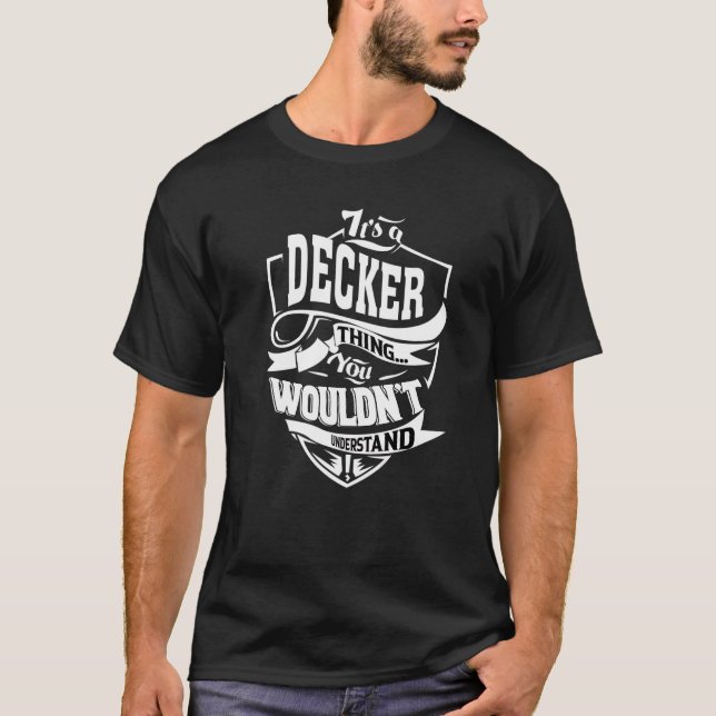 T-shirt C'est un truc de Decker (Devant)