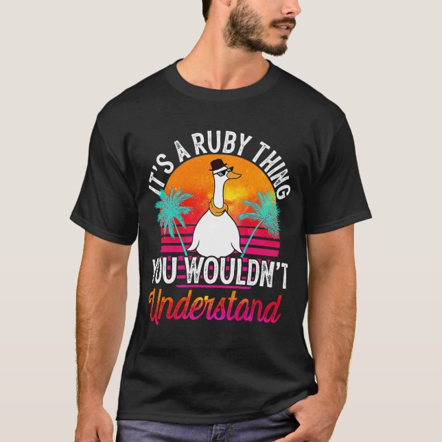 T-shirt C'est un truc de rubis que vous ne comprendriez pa (Devant)