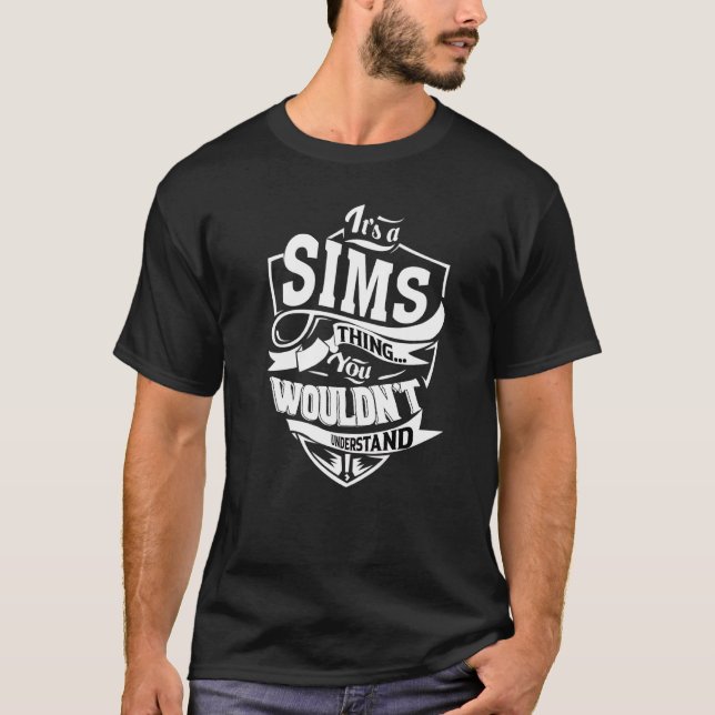 T-shirt C'est un truc de Sims (Devant)