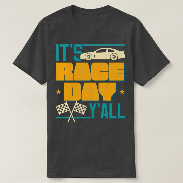 T-shirt C'Est Un Ventilateur De Course De Jour De Course (Design devant)