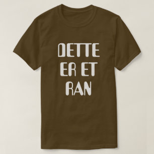 T-shirt C'est un vol dans le brun norvégien