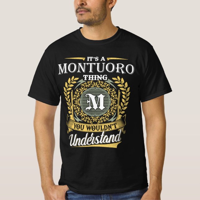T-shirt C'est une affaire de Montuoro que vous ne comprend (Devant)