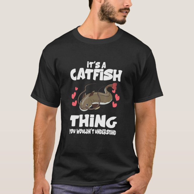 T-shirt C'est une affaire de poisson-chat (Devant)