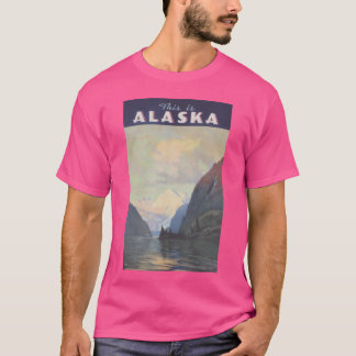 T-shirt C'est une affiche de voyage vintage de l'Alaska gé