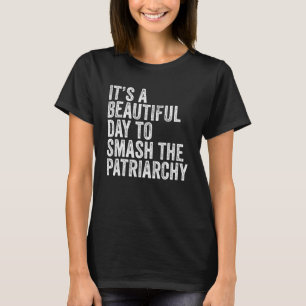 T-shirt C'est une belle journée pour masquer la femme patr