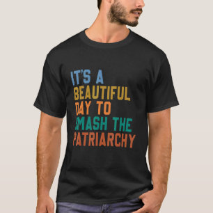 T-shirt C'est une belle journée pour masquer la femme patr