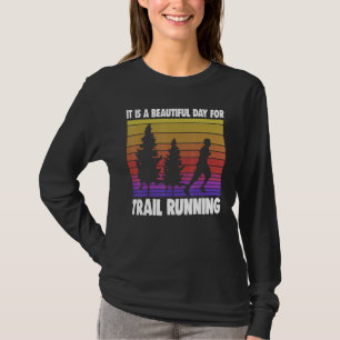 T-shirt C'est une belle journée pour un athlète de trail r
