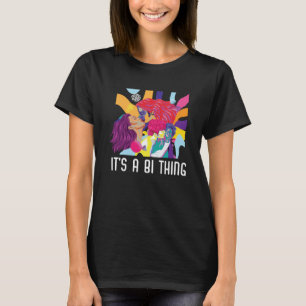 T-shirt C'est une Bi Thé Bisexuel Rainbow Pride Bisexualit