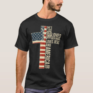 T-shirt C'est une bonne fille qui aime sa maman qui aime J