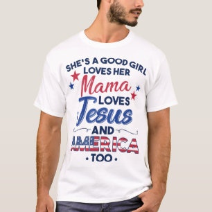 T-shirt C'est une bonne fille qui aime sa maman qui aime J