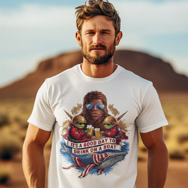 T-SHIRT C'EST UNE BONNE JOURNÉE POUR BOIRE SUR UN BATEAU (Créateur téléchargé)