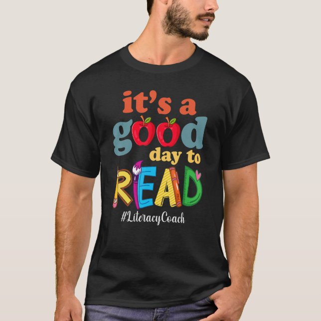T-shirt C'est une bonne journée pour lire livre Lecture Li (Devant)
