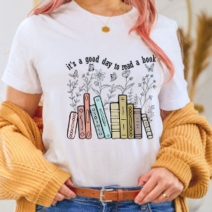 T-shirt C'est une bonne journée pour lire un livre, les am