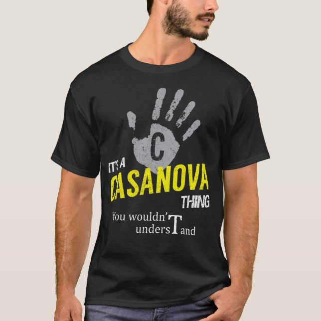 T-shirt C'est une CASANOVA que vous ne comprendriez pas (Devant)
