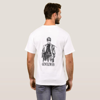 T-shirt c'est une chemise blanche pour hommes
