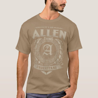 T-shirt C'est une chose ALLEN que vous ne comprendriez pas