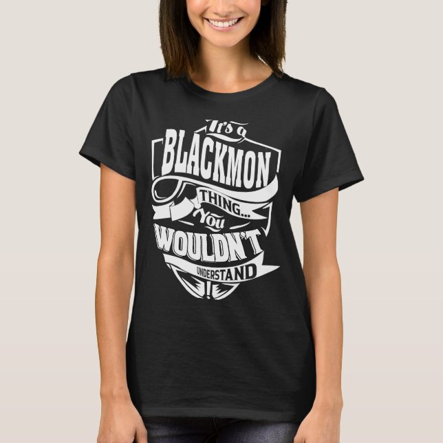 T-shirt C'est une chose BLACKMON (Devant)