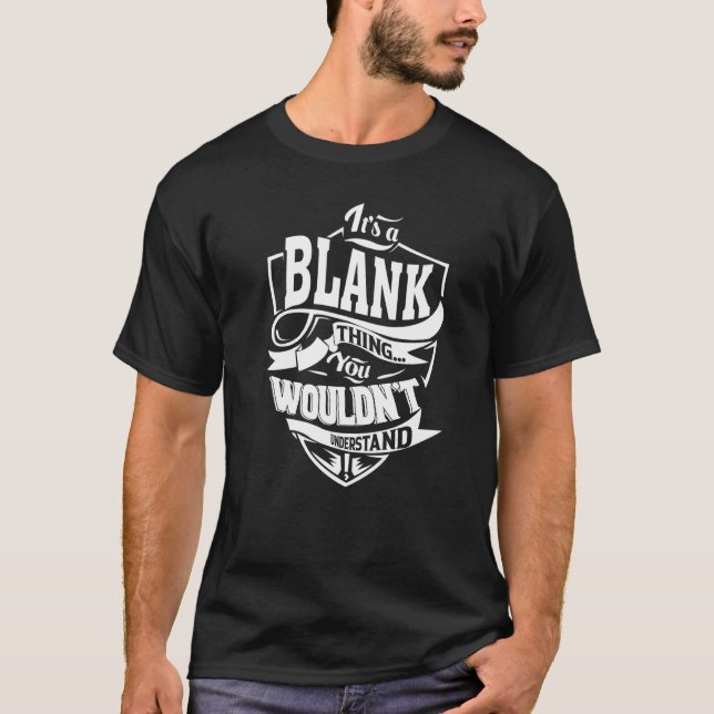 T-shirt C'est une chose BLANK (Devant)