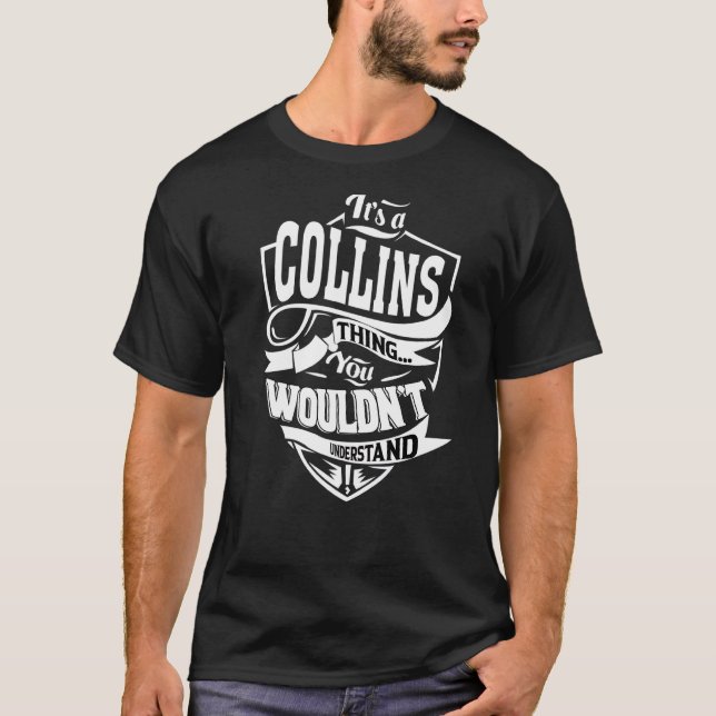 T-shirt C'est une chose Collins (Devant)