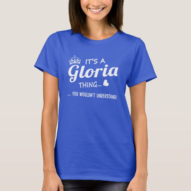 T-shirt C'est une chose de GLORIA (Devant)