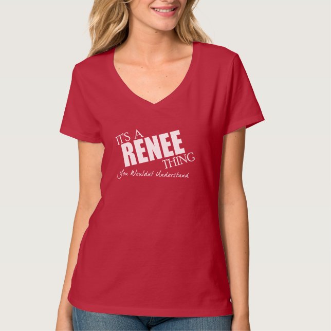 T-shirt C'est une chose de RENEE - texte blanc (Devant)