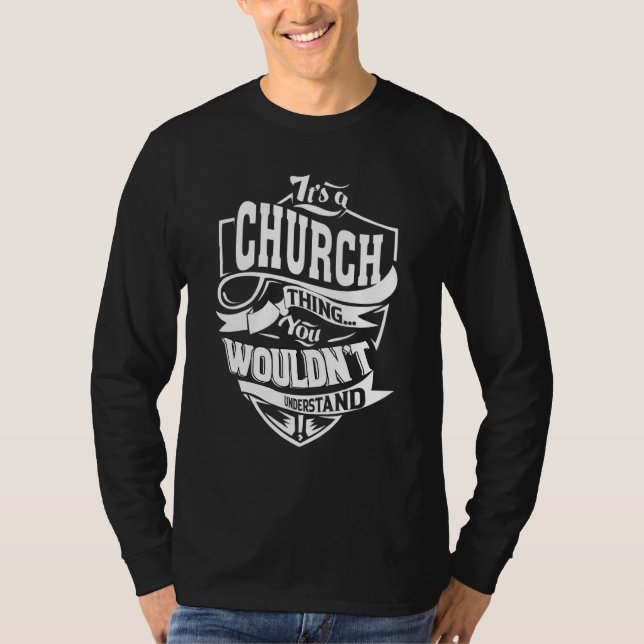T-shirt C'est une chose d'église (Devant)