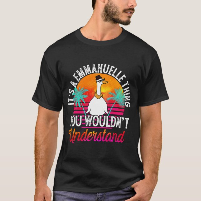 T-shirt C'est une chose Emmanuelle que tu ne comprendrais  (Devant)