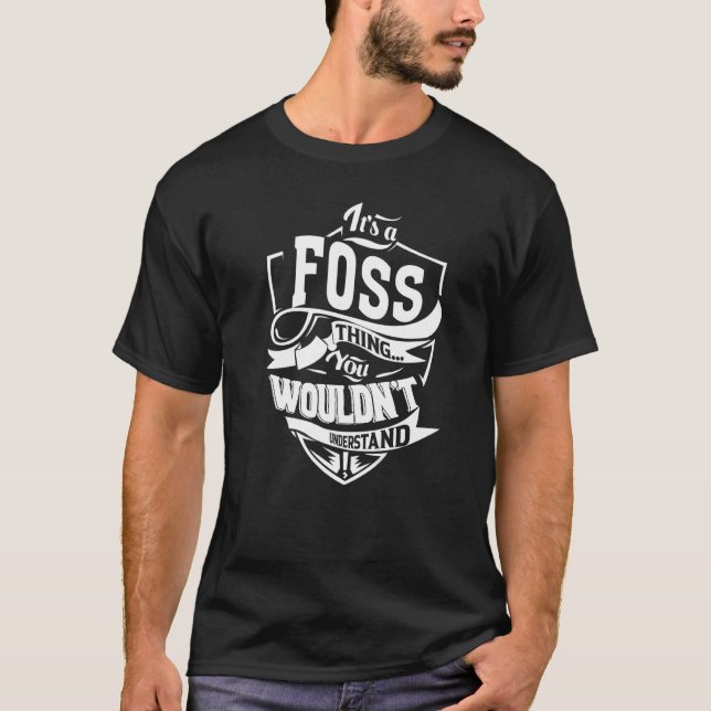 T-shirt C'est une chose FOSS (Devant)