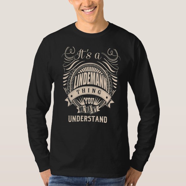 T-shirt C'est une chose LINDEMANN que vous ne comprendriez (Devant)