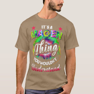 T-shirt C'est une chose magen - Nostalgie teinture noueuse