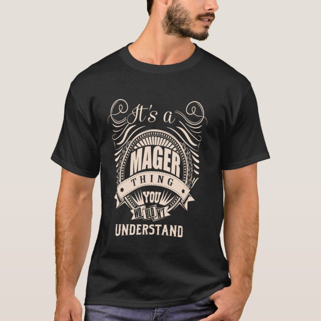 T-shirt C'est une chose MAGER (Devant)