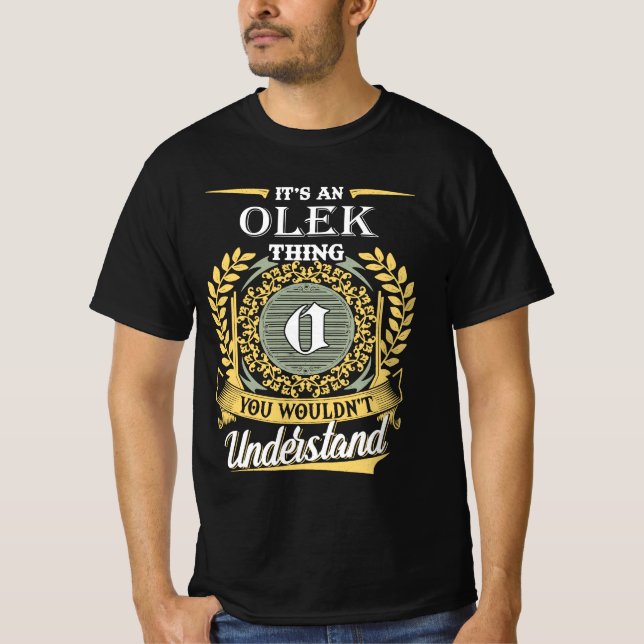 T-shirt C'est une chose Olek que vous ne pourriez pas comp (Devant)