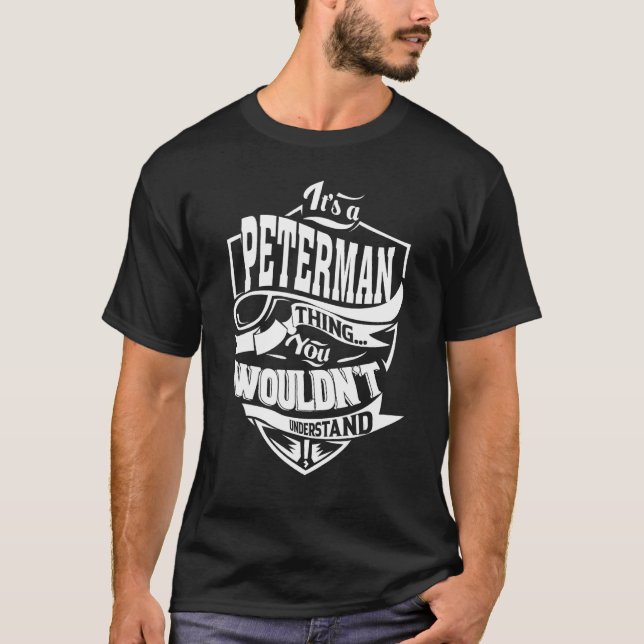 T-shirt C'est une chose PETERMAN (Devant)