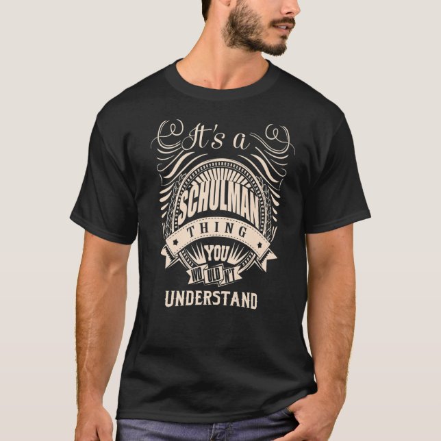T-shirt C'est une chose SCHULMAN (Devant)