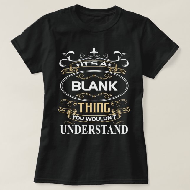 T-shirt C'est une chose vide que vous ne comprendriez pas (Design devant)