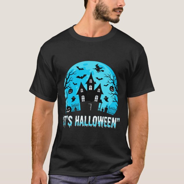 T-shirt C'est une conception de chauve-souris de maison ha (Devant)