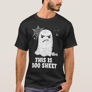 T-shirt C'est une feuille Boo Fantôme Rétro Costume Hallow