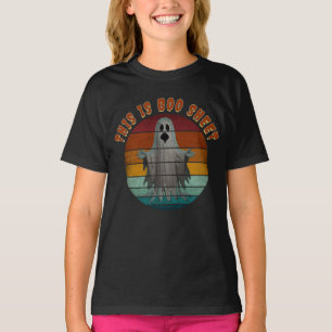 T-shirt C'est une feuille de Boo vintage fantôme