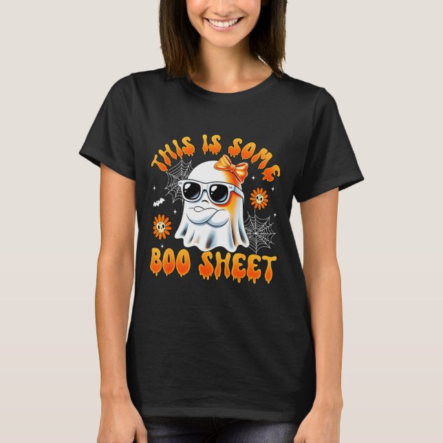 T-shirt C'est une feuille de fantôme à l'arc d'Halloween p (Devant)
