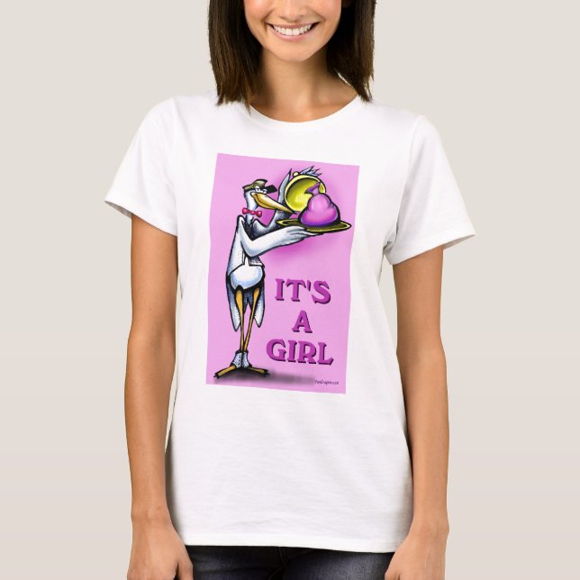 T-shirt C'est une fille (Devant)