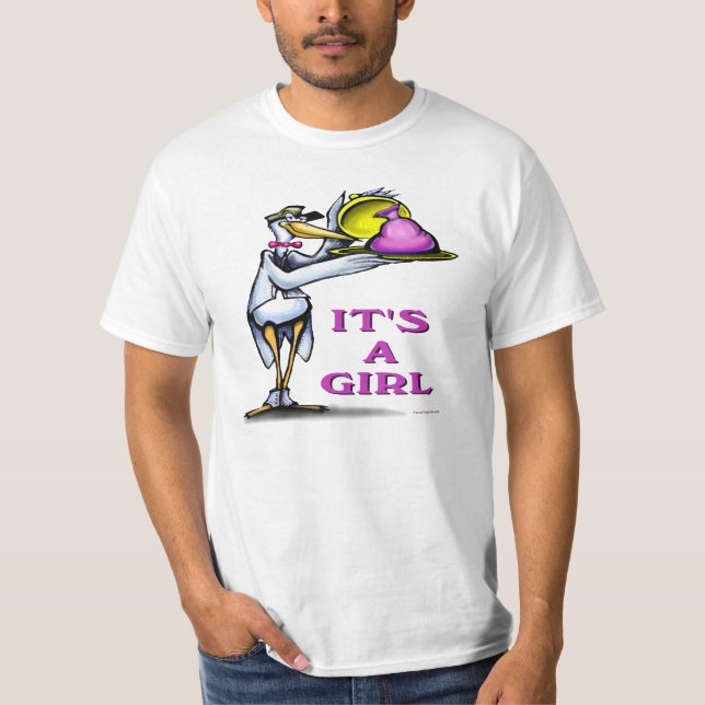 T-shirt C'est une FILLE (Devant)